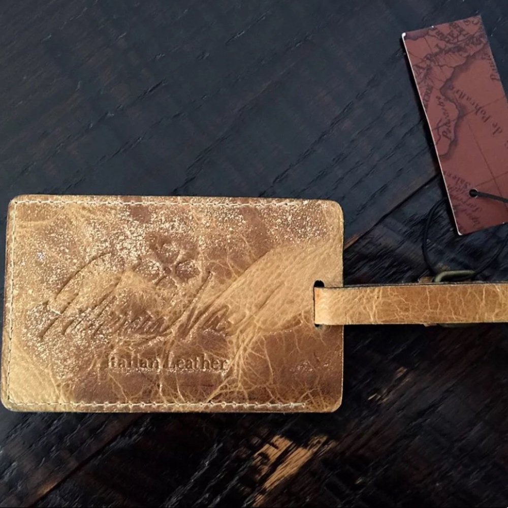 Patricia Nash Genuine Leather Luggage Tag